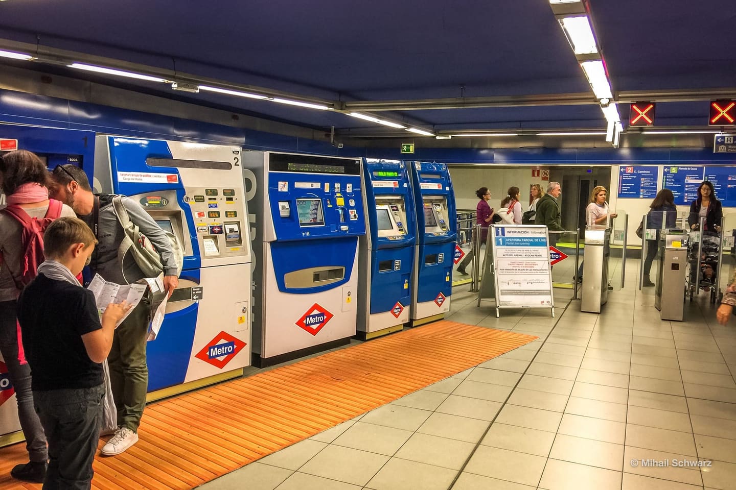 Fahrkartenautomaten in Madrid