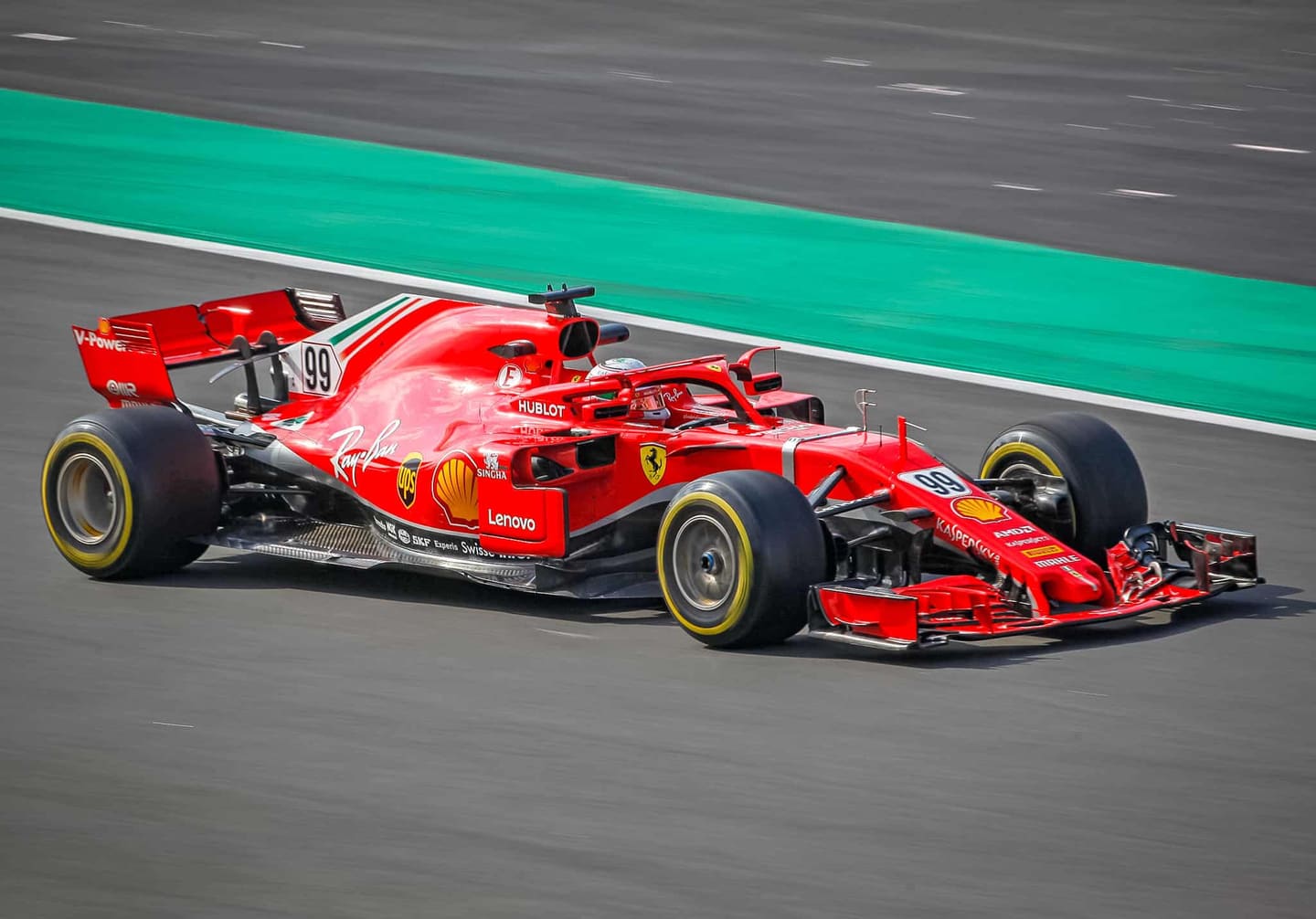 Auf der Formel-1-Strecke