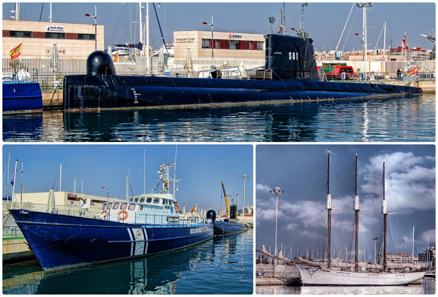 Die drei schwimmenden Museen von Torrevieja