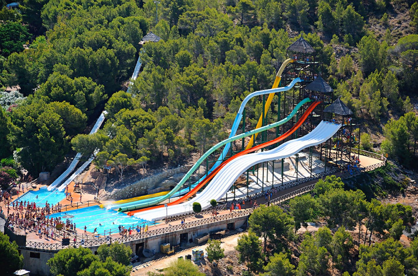Rutschen in Aqualandia