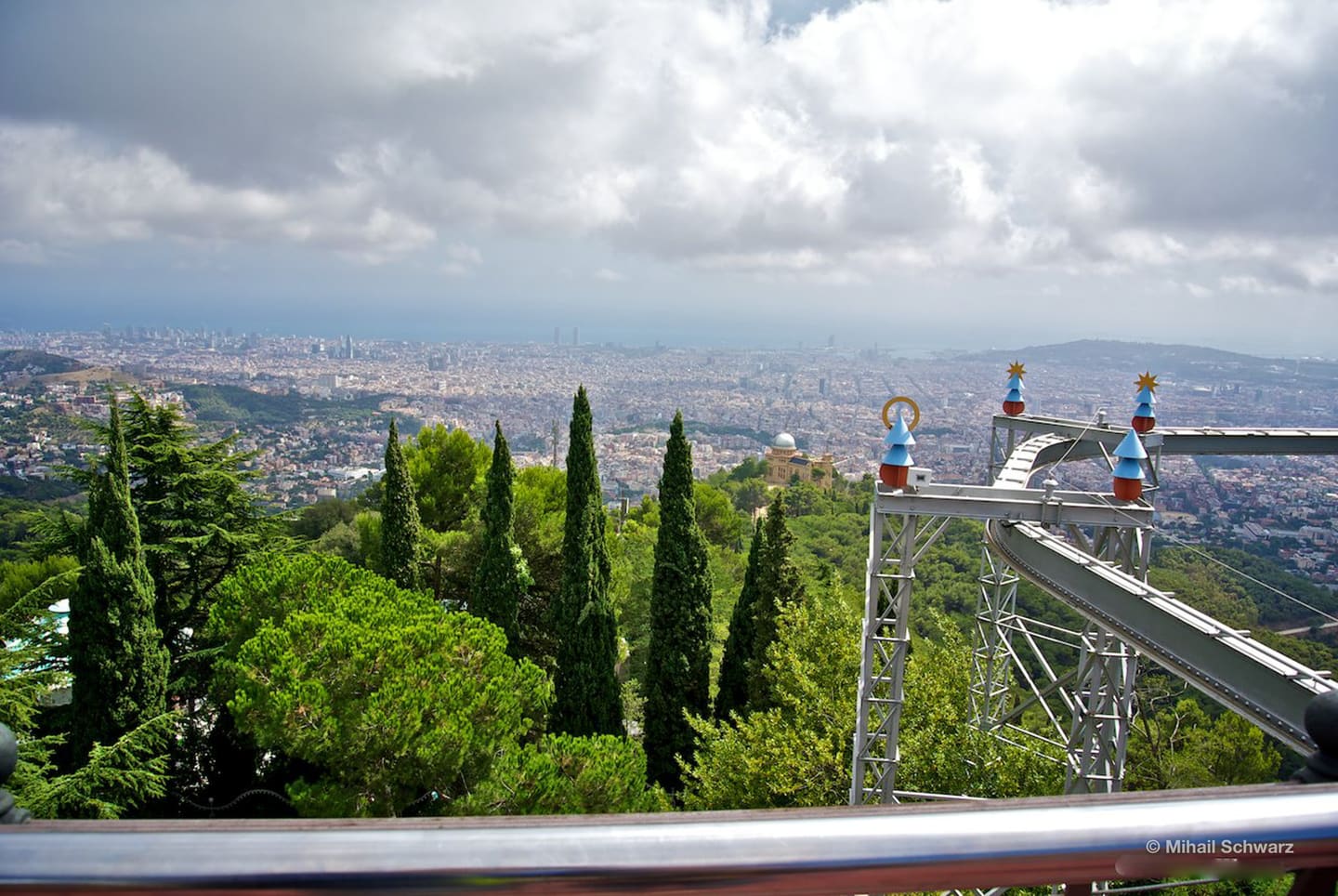 Blick vom Berg Tibidabo